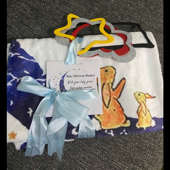 Baby Milestone blanket - Picture 1 of 5